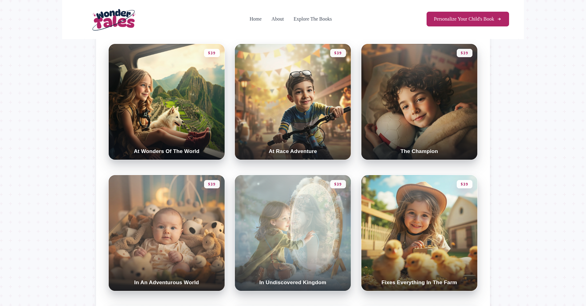 WonderTales available personalized stories